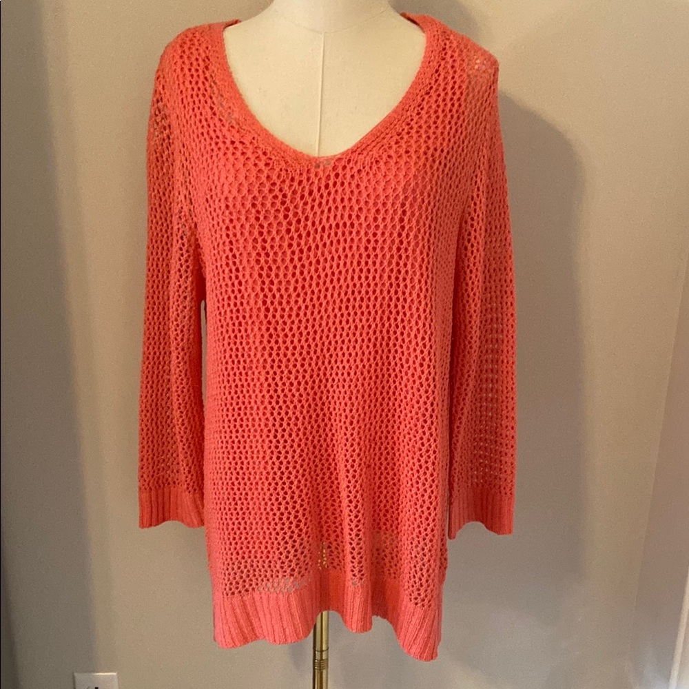Women's Coral Knit Sweater